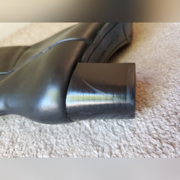 Black Leather Ankle Boots - Picture 4 of 7